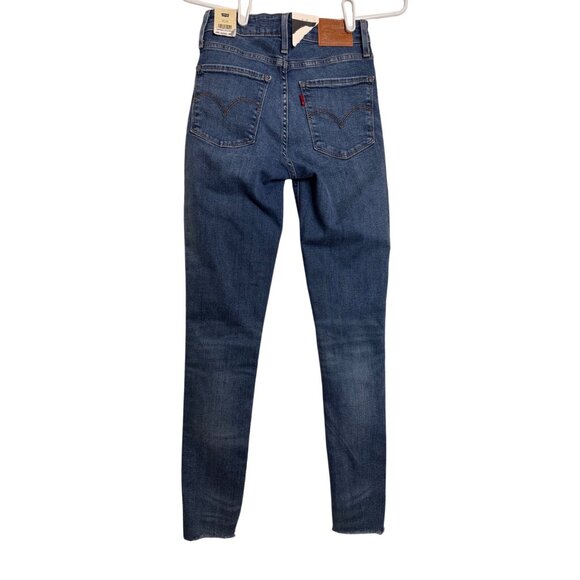 Levi's 721 High Rise Skinny Distressed Jeans Size 24/30 Stretchy Denim NWT $98 - Picture 3 of 13